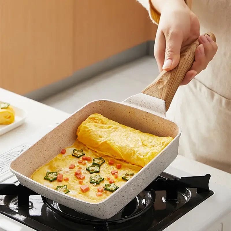 Square Ceramic Frying Pan, Durable Stone Frying Pan, Wooden Handle Square Frying Pan, Omelette Non Stick Fry Egg Kitchen Breakfast Maker, Square Thick Frying Tool, Anti Slip Tamagoyaki Pan, Square Egg Pan, Daily Cookware Gadget, Home Kitchen Items Square Ceramic Frying Pan, Durable Stone Frying Pan, Wooden Handle Square Frying Pan, Omelette Non Stick Fry Egg Kitchen Breakfast Maker, Square Thick Frying Tool, Anti Slip Tamagoyaki Pan, Square Egg Pan, Daily Cookware Gadget, Home Kitchen Items